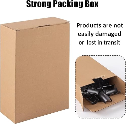 Miniatura 7 de 50 clips de bloqueo de estante de alambre para poste de 1 pulgada  25 pares de fundas de estantería de repuesto para sistema de estantería de