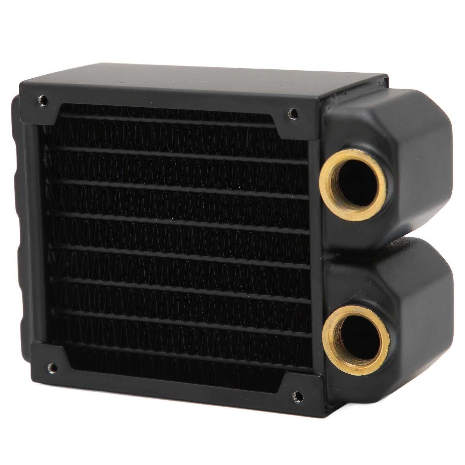 AMONIDA Radiatore di Raffreddamento Ad Acqua 8 Dispositivo di Raffreddamento in Ottone a Doppio Strato per Macchine per Incidere Stampanti Piccoli Server 80 Mm