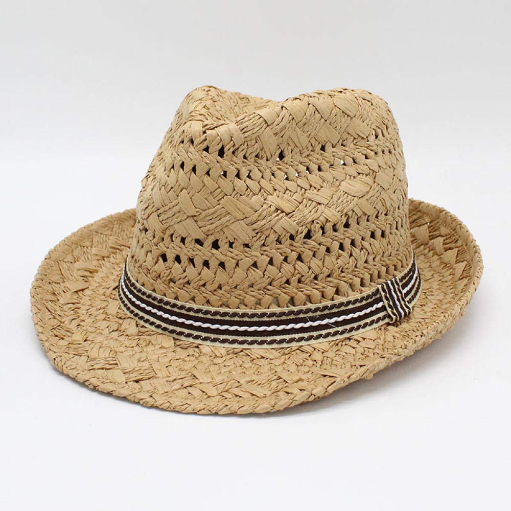 Sonnenhut Strohhut Hut Damen Seioum 2020 Sommer Unisex Kind Sonne Hut Freizeit Urlaub Panama Strohhut Frauen Breite Krempe Beach Jazz Männer Hüte Faltbares Chapeau