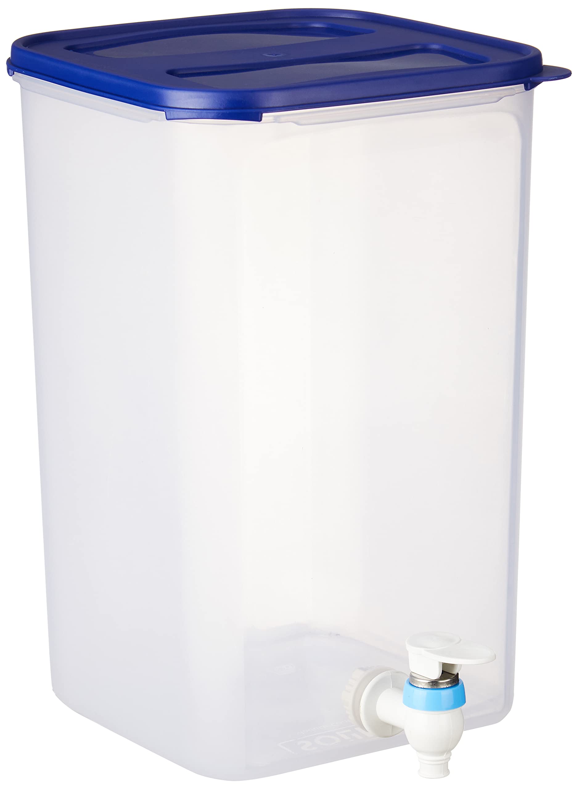 Amazon Brand - Solimo Plastic Water Dispenser | 7.5 L | Lightweight | for Dispensing Water, Juices & Cold Beverages | Blue