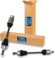 TRQ Front CV Axle Assembly Pair for 2007-2014 Honda CR-V - Durable Neoprene Boots, Direct Fit Replacement