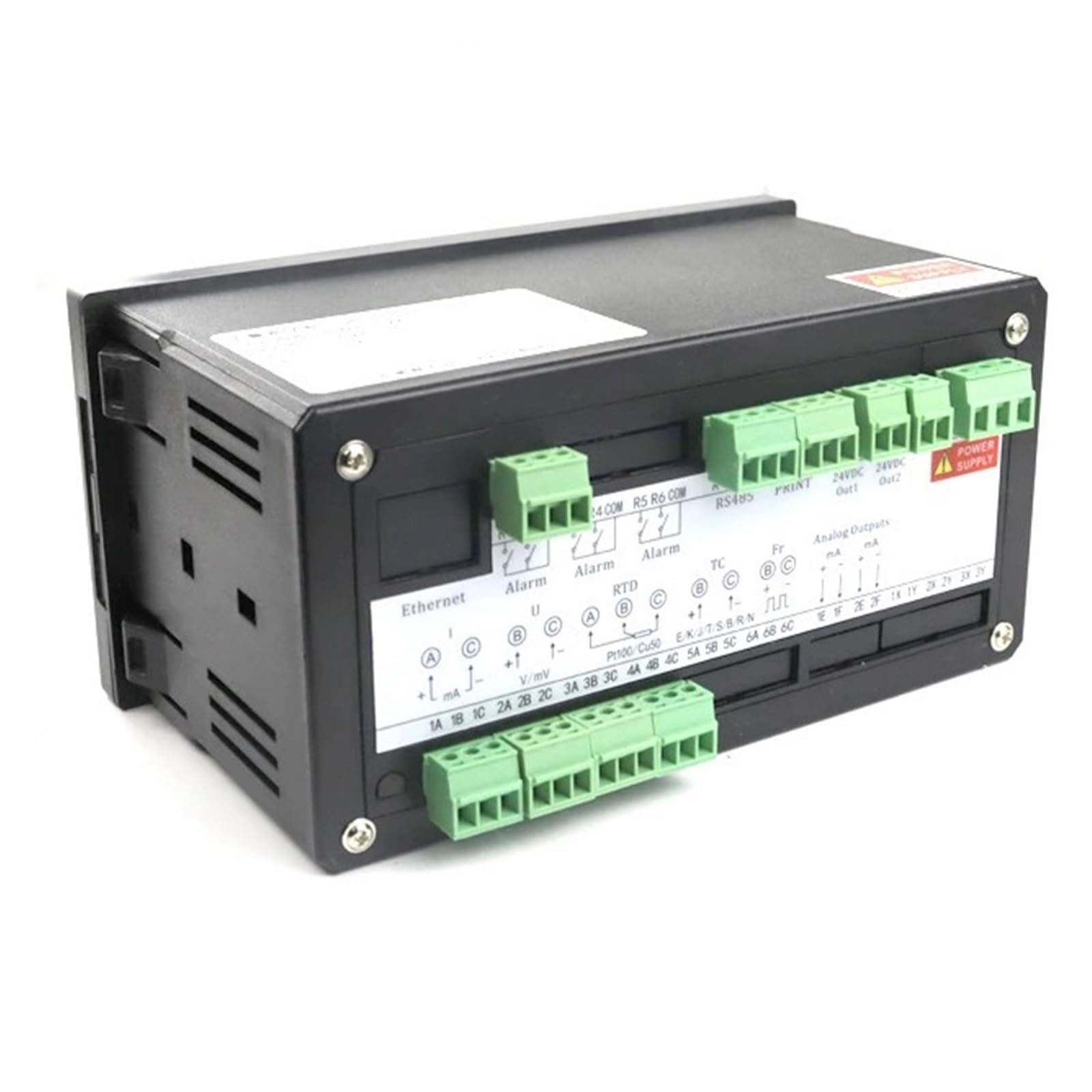 Datenlogger Temperatur Druck Strom Spannung Rekorder Trenddiagramm Datenbericht PT100 4-20 mA Analog RS485 USB(4Channels(220VAC))