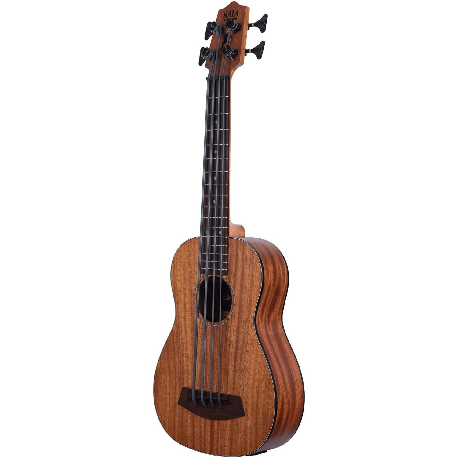 Kala UBASS-RMBL-FS Ukulele Basso Acustico Elettrificato Mogano Satinato/Custodia