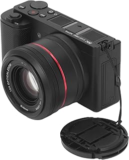 Digital Camera, 5K HDR 30fps 64MP Micro SLR Camera with 3.2in IPS Flip Touchscreen, 12X Optical Zoom, Cordless Fidelity Connectivity, Multi Modes Camera