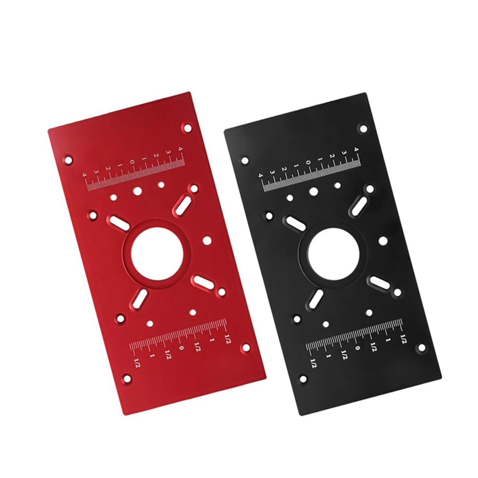 Płytka Wsuwana Do Stołu Routera Zestaw Podnoszenia - Odchylana Obróbki Drewna Maszyny Przycinania Silnika 65 Mm Szeroka Kompatybilność(Black)