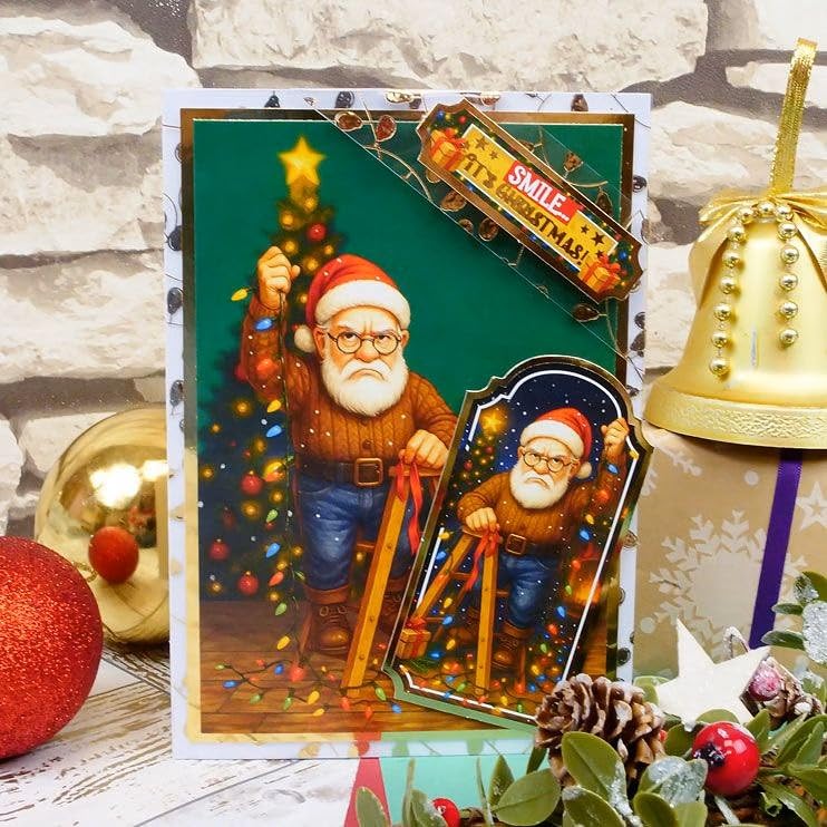 Tarjetas de Navidad para Hacer en Casa Kit Hunkydory Lujo 4