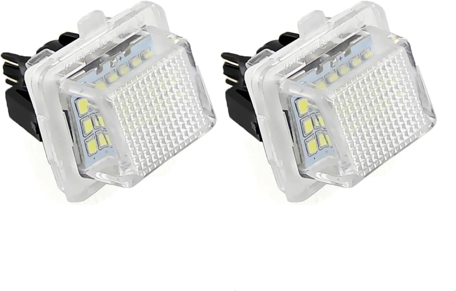 For Benz W204 (5D) W207 W212 W216 W221 LED License Plate Light 6000K 12V 18 Car License Lights Car Accessories