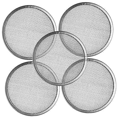 Kisangel Stainless Steel Sprouting Jar Lids Mesh Strainers for Wide Mouth Mason Jars 3.46 Inch Seed Sprouter Covers for Home Gardening and Fresh Bean Sprouts
