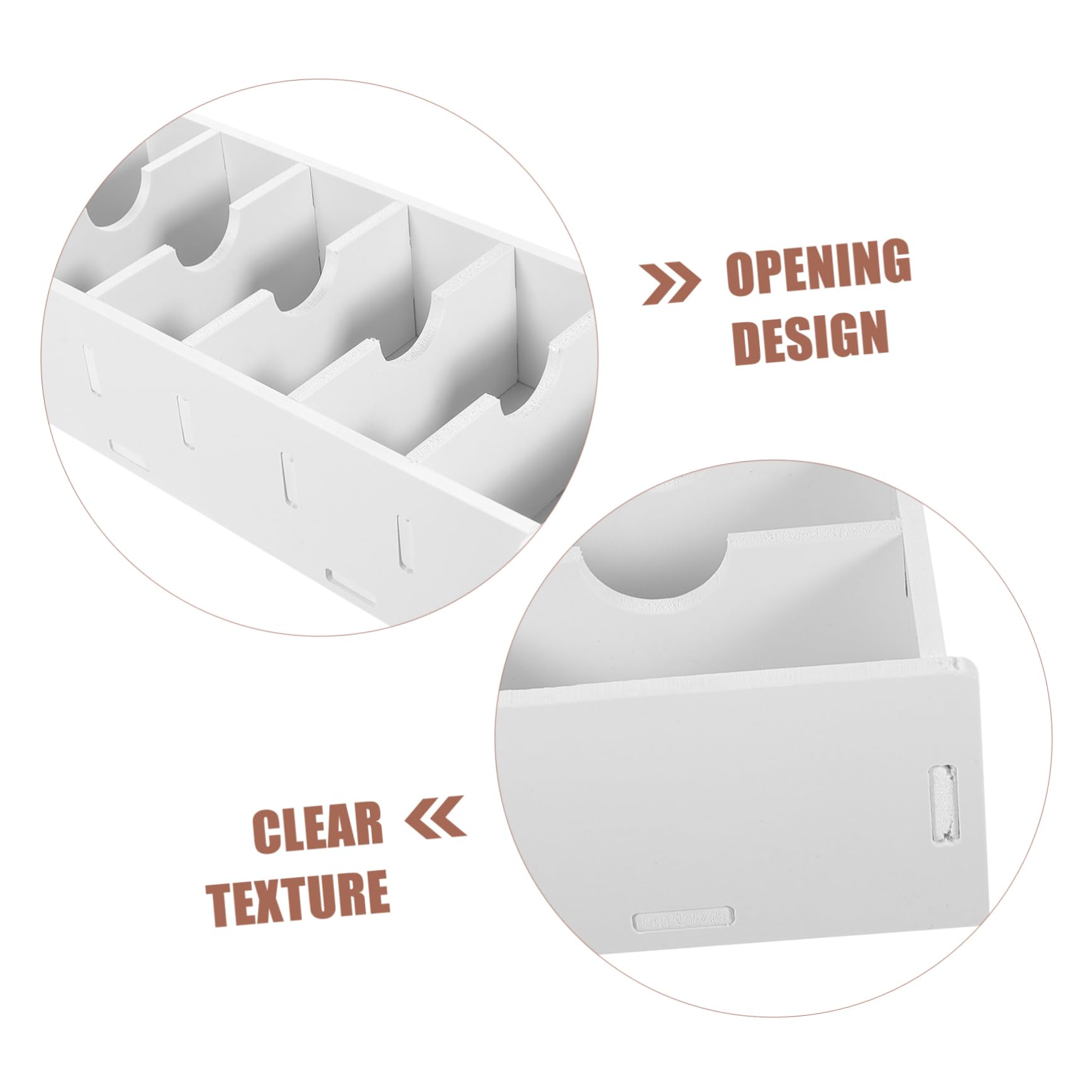 OSALADI 3 Pezzi Organizer da Scrivania Bianco PVC Multistrato Porta Biglietti da Visita Supporto Espositore Compatto per Ufficio Multifunzione per Meeting Ed Eventi