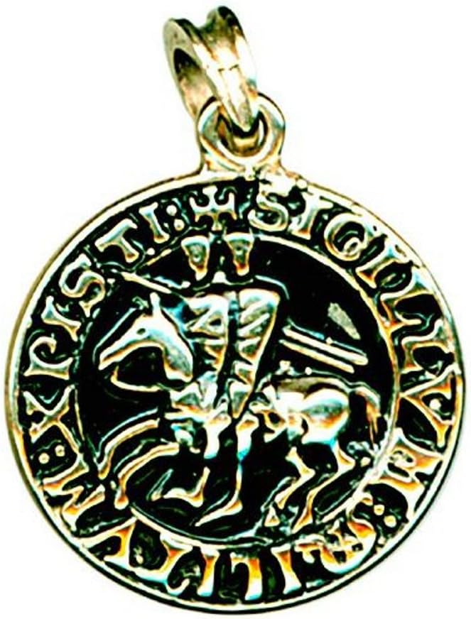 Germanenschmuck Templar stamp pendant (chain in gold)