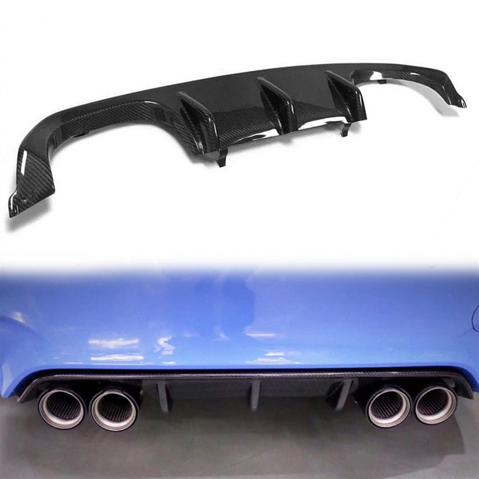 Diffuseur arrière carbone F8X M3 M4 aileron inférieur pare-chocs 2015-2019
