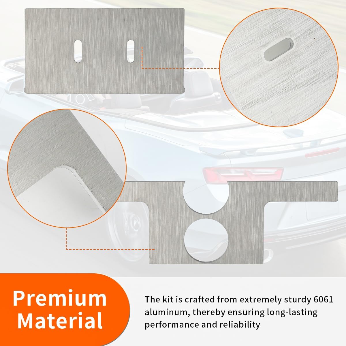 for 2012-2015 Chevrolet Camaro ZL1 LSA Supercharger Brick Reinforcement Brackets Replacement for 150035