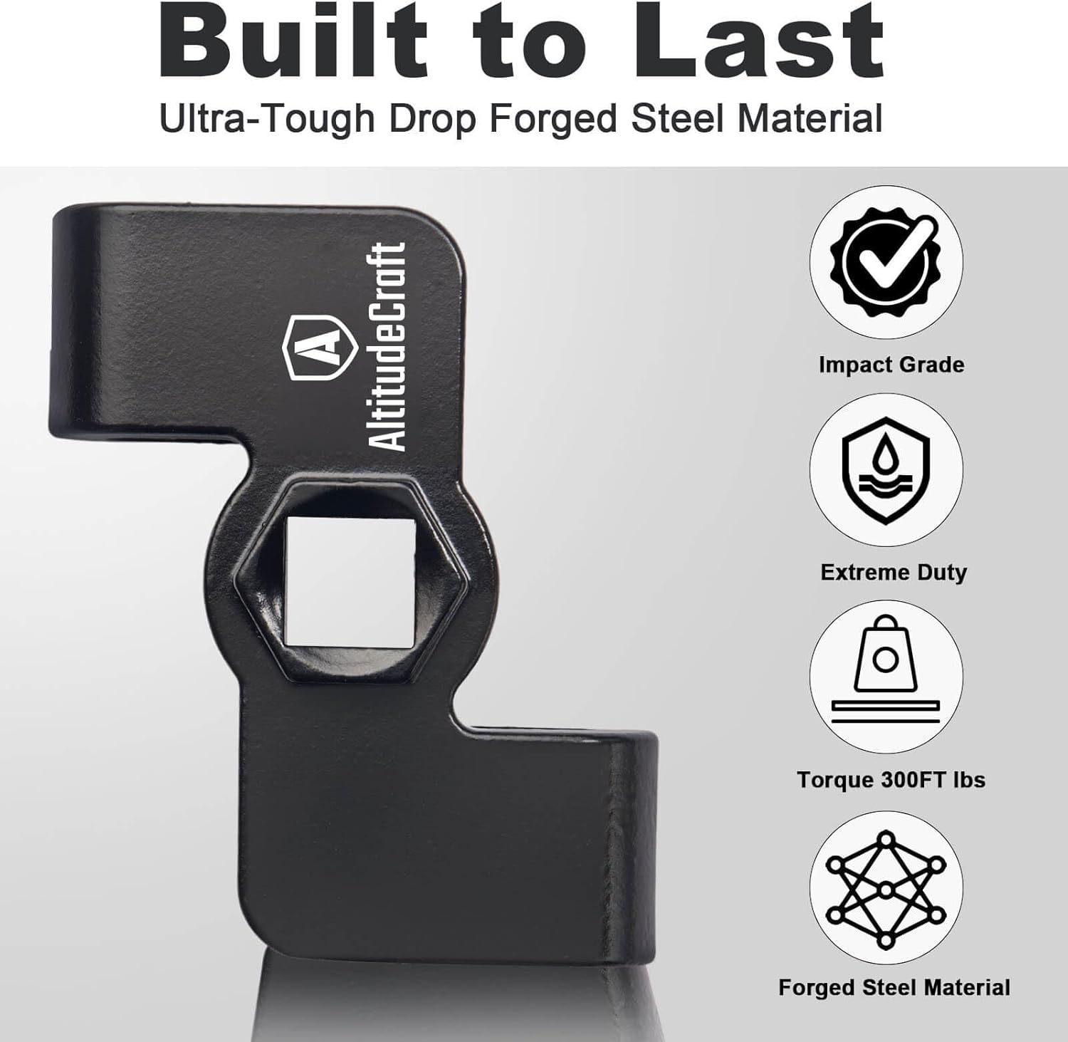 Universal Wrench Extender Adaptor, 1/2" Breaker Bars & 21mm Hex Wrench Extender Tool Drive for Repair or DIY