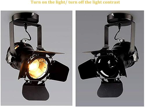 Miniatura 7 de E26 loft industrial focos de techo lámpara LED metal pista lámpara luces de techo lámpara para sala de estar pub bar café