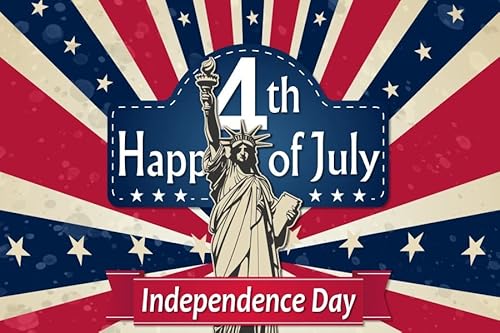 Ofila 7X5Ft Happy 4Th Of July Photography Backdrop America Flag Independence Day Statue Of Liberty Background National Freedom Veteran Holiday Celebration Party Decor Banner Supplies #TOP4