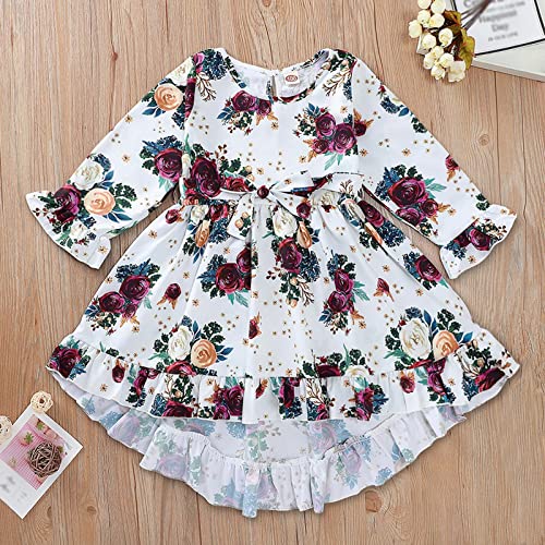 Conjunto de enxoval de bebê floral versátil, boêmia, estampa floral, vestidos de gravata borboleta i