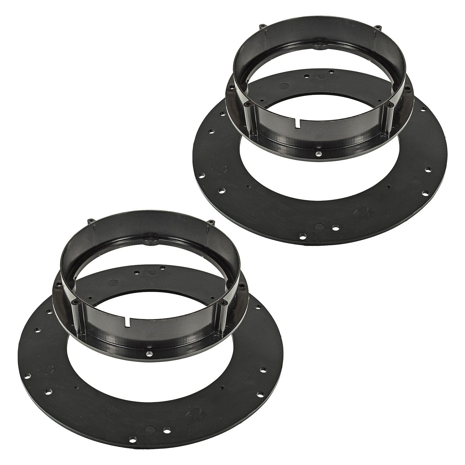 tomzz Audio 2857-068 Staffe di adattamento degli anelli degli altoparlanti compatibili con VW Golf T5 T6 Tiguan Touran per altoparlanti DIN da 165 mm