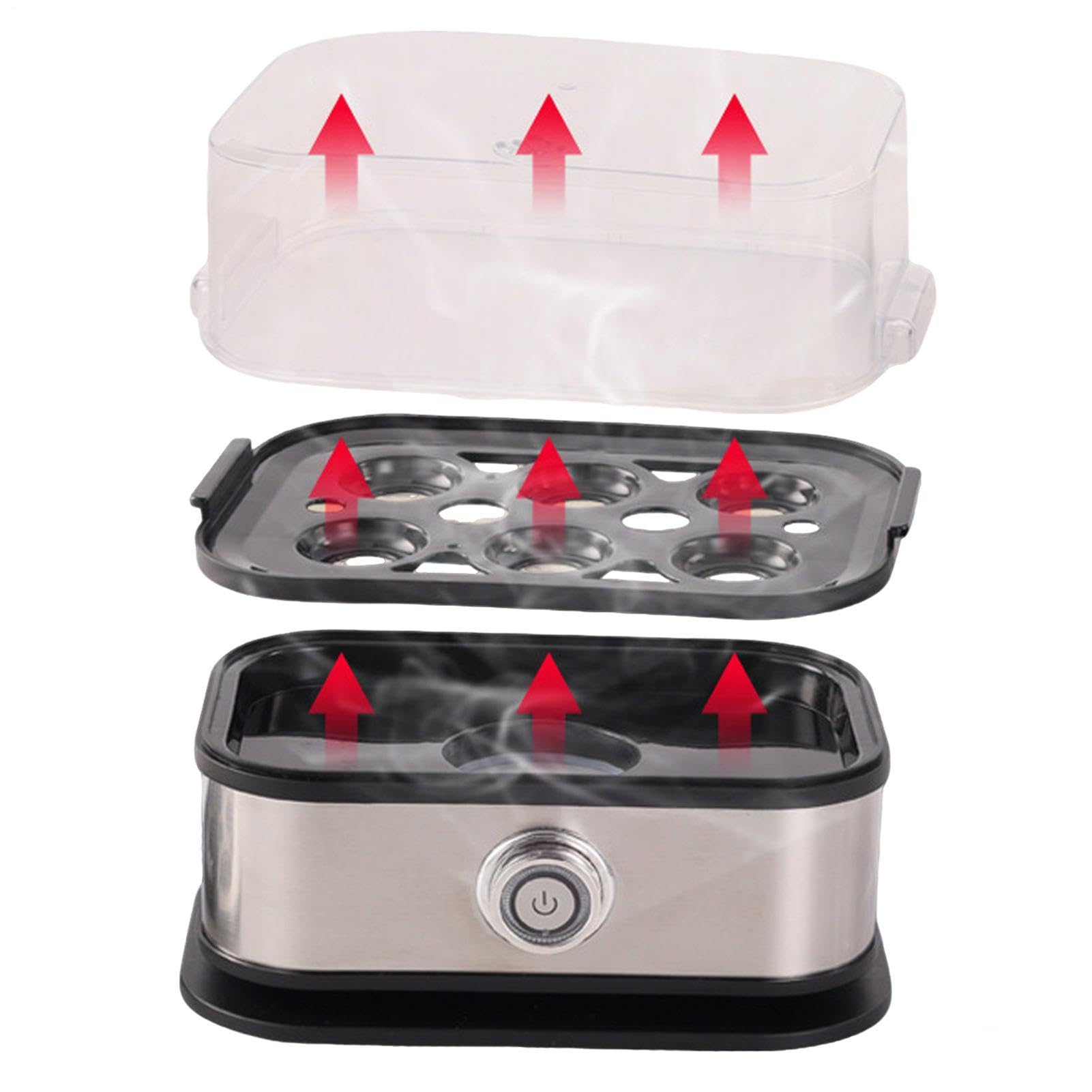 Cocedor De Huevos Tapa Transparente Eléctrica