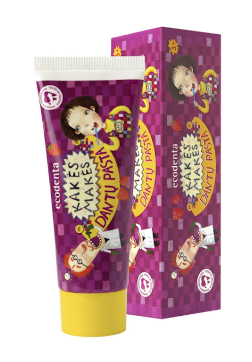 Ecodenta Kids Toothpaste - Wild Strawberry Flavoured Childrens Tooth Paste 75ml