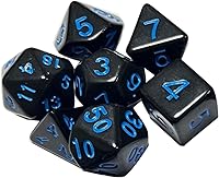 Vista 8 de Juego de 7 dados DND, juego de dados poliédricos para juegos de rol D&D, dados RPG para juegos de rol, juegos de mesa