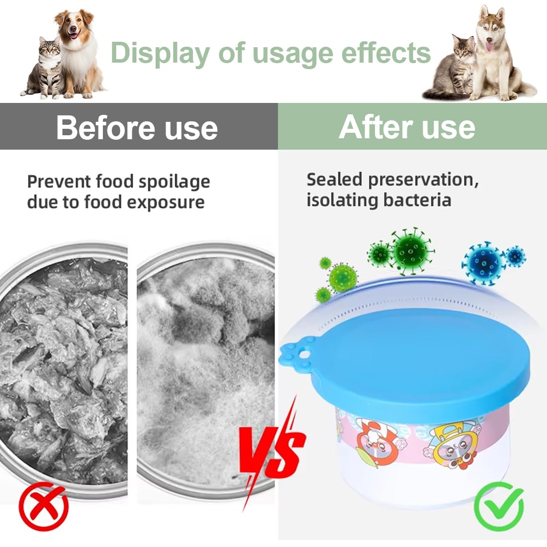 Coperchi In Silicone Per Scatolette Animali - 3 Misure, Lavabili, Senza BPA, Colore Arancione