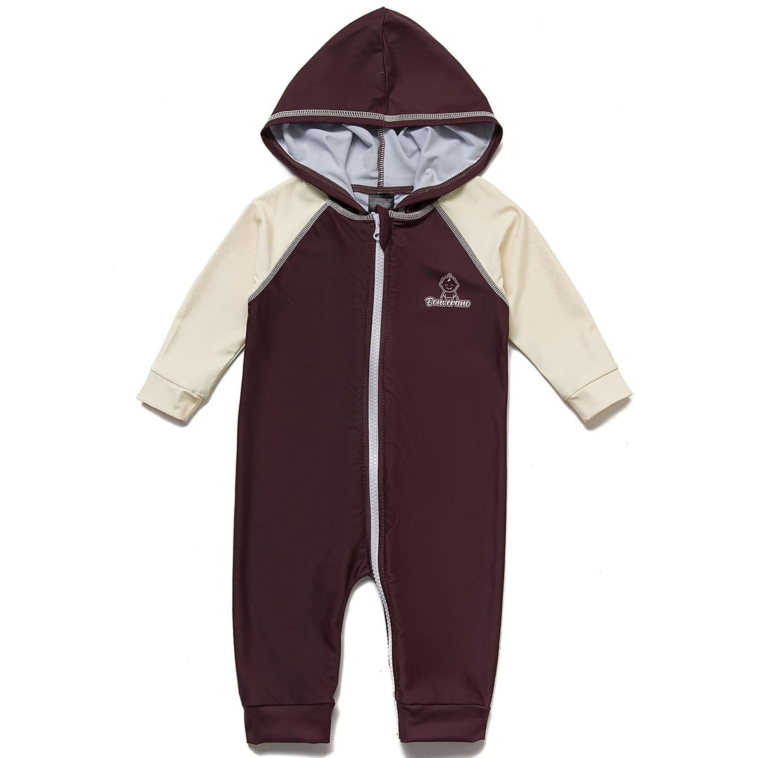 BONVERANO Badeanzug für Babys und Kleinkinder Mit Kapuze UV-Schutz 50+ Badebekleidung Mädchen/Jungen 0-4 Jahre