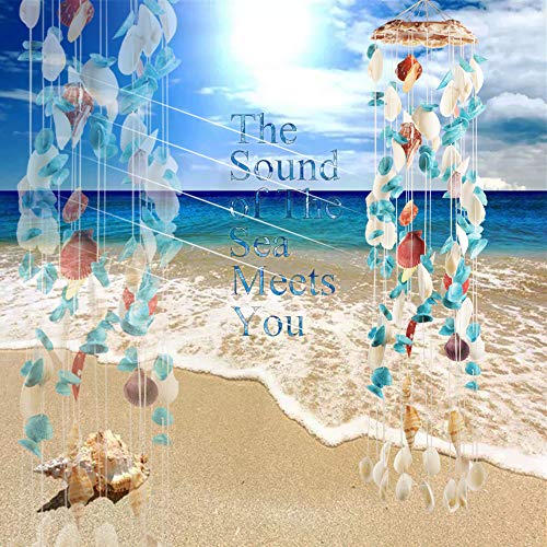 Jangostor Seashell Wind Chimes Multi Color Handmade Wind Chimes thumb #1