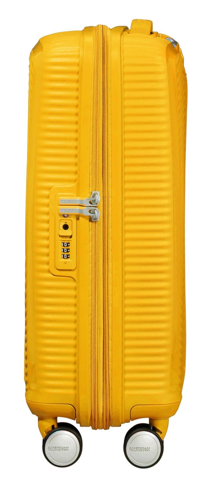 American Tourister Soundbox - Spinner S Expandible Maleta de Cabina, 55 cm, 35.5/41 L, Amarillo (Golden Yellow) - 3