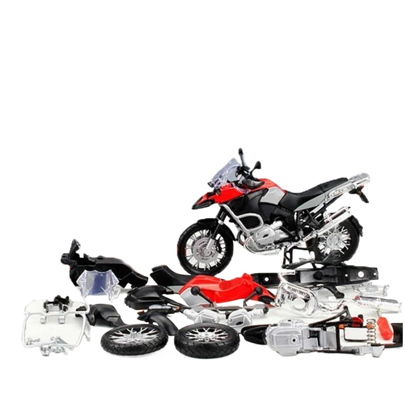 Modelo de Motocicleta Colección De Miniaturas Carreras para Armar Regalo Maquetas Motocicletas Serie Mini Motos 1:12 para BMW R1200 GS