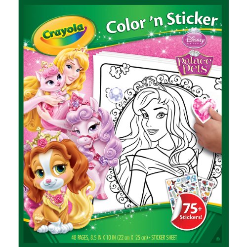 Crayola Disney Palace Pets Color 'n Sticker Books