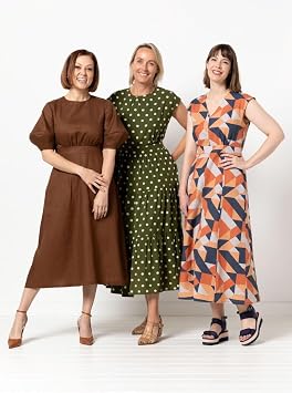 Style Arc Sewing Pattern – Trinnie Knit Dress with Extension (Sizes 38 to 50)