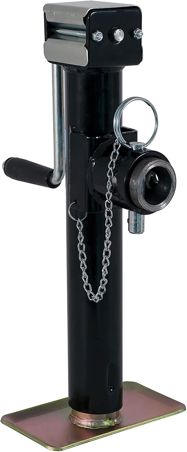 Buyers Products 0091220 Side Wind Trailer Jack, 5000lb Capacity, Weld-On Mounting Assembly Included, 10.25" Retracted, 20.25" Extended, 10" Travel