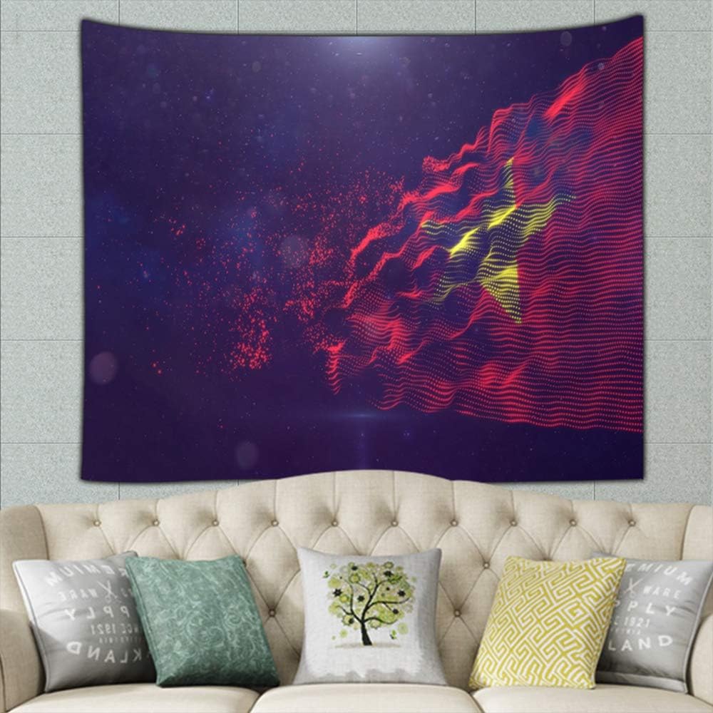 Fimaliy Home Tapestry, Vietnam Flag Sports Recreation Tapestries, Wall Hanging Tapestry Home Decor for Living Room Bedroom Dorm Room Beach Picnic Mat 60 X 40 Inch