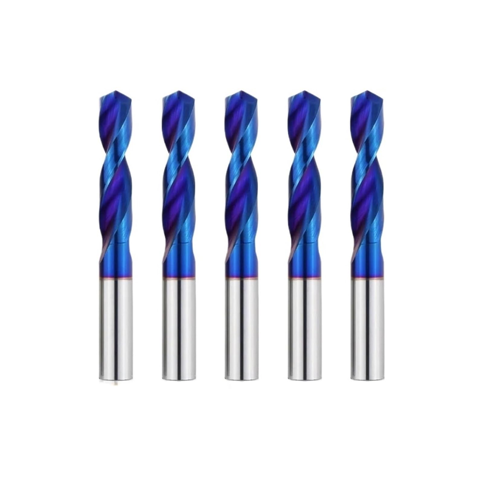 Wiertła z węglika spiekanego, 65° CNC, wiertła kręte z twardego metalu, wolframu, 1,0-20,0 mm, kompletny zestaw do obróbki metalu, tokarki i frezarki(6.3mm)