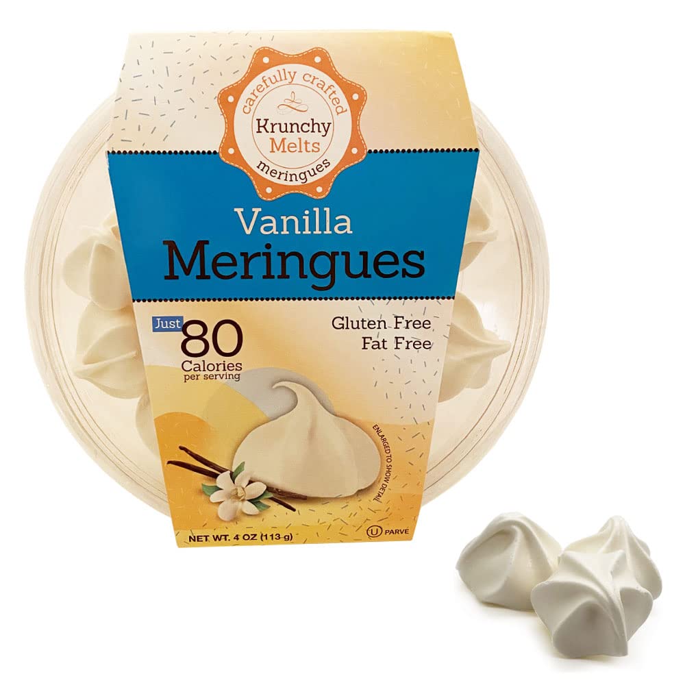 Krunchy Melts Original Meringue Cookies Vanilla Flavor