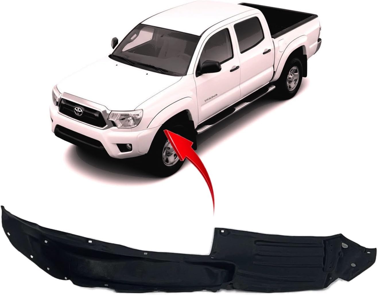 FitParts Front Left Fender Liner for Toyota Tacoma (2012–2015)