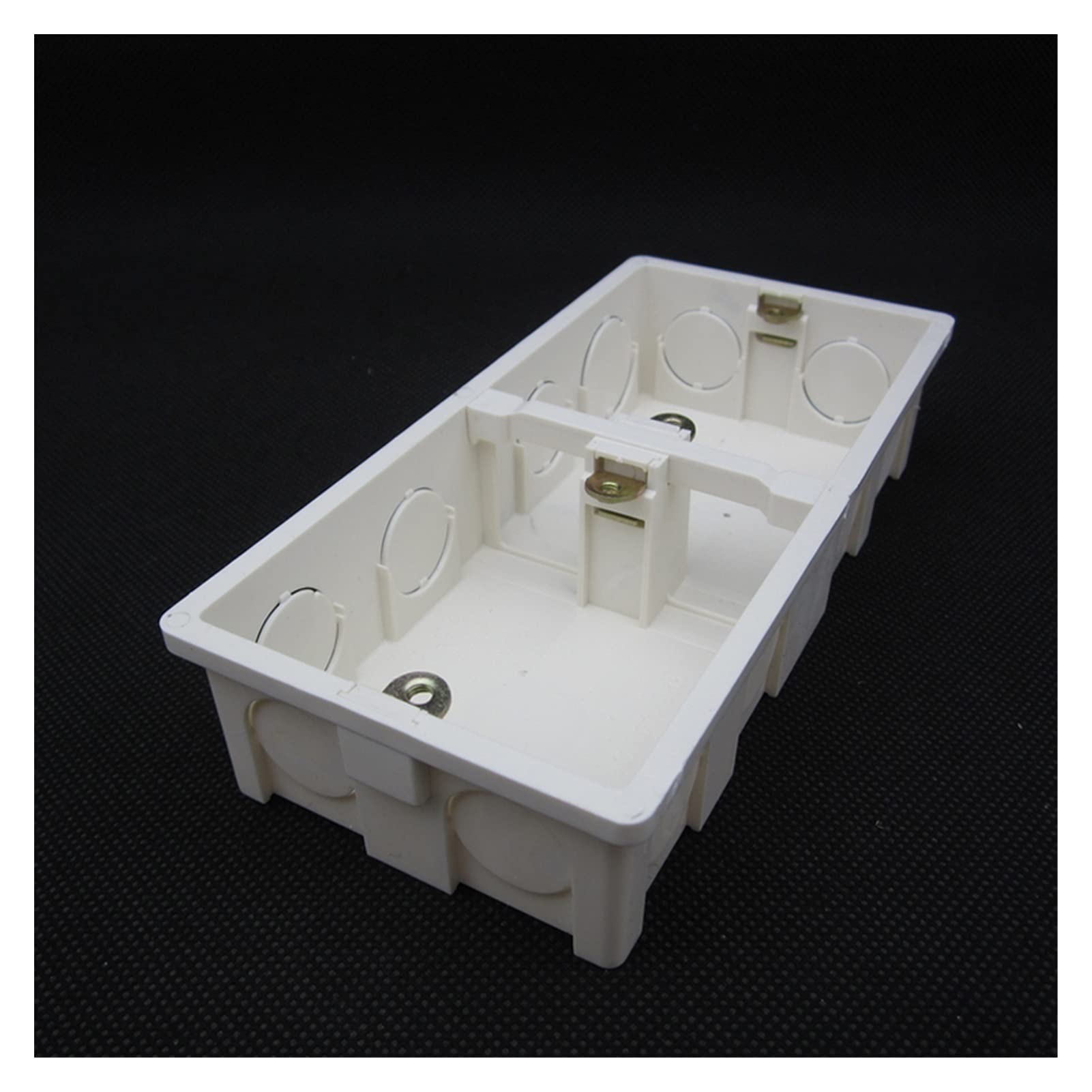 Caja de conexiones, caja de conexiones de interruptor, caja de conexiones 10 piezas Interruptor de montaje en pared Actividad de caja oscura Base de alijo secreto doble 2 entradas Tipo 86 Caja inferio