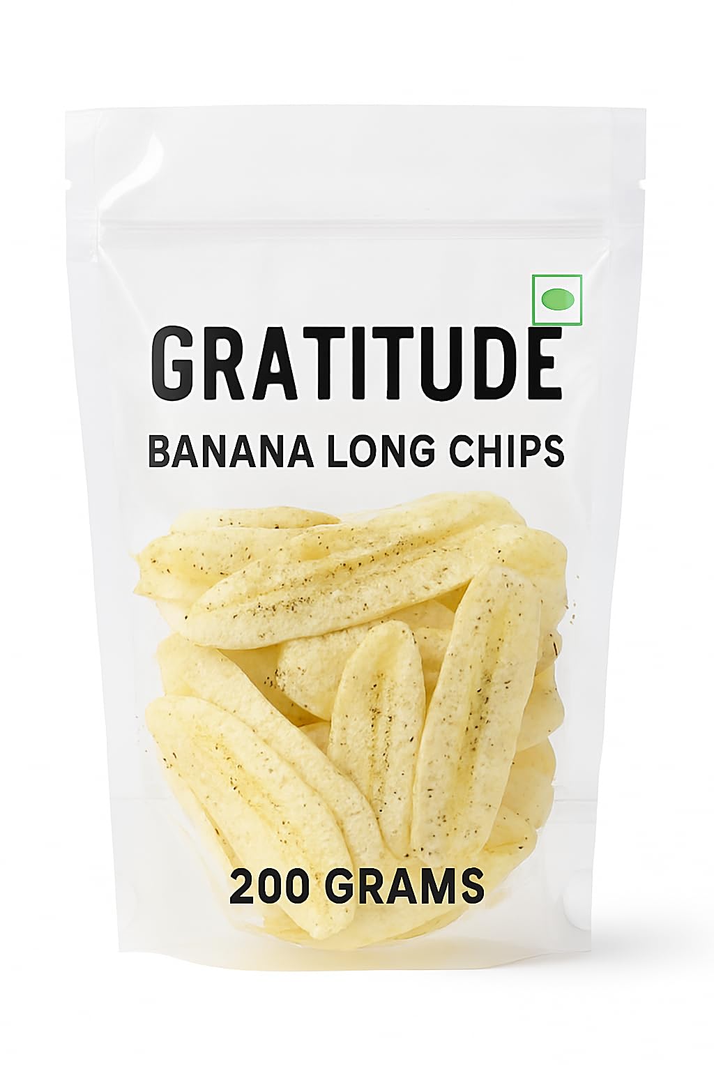 Gratitude South Indian Style Banana Chips Salt & Pepper – Handmade, Organic, Nylon Cut 200g-image-2