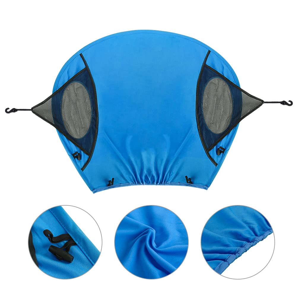 Baby Pram Sun Shade Cover Universal Baby Stroller Awning Pushchair Sun Canopy Shield Anti-UV Buggy Sunshade Cover Umbrella Carriage UV Protection Visor Parasol Waterproof with Arched Hard Support - Image 3