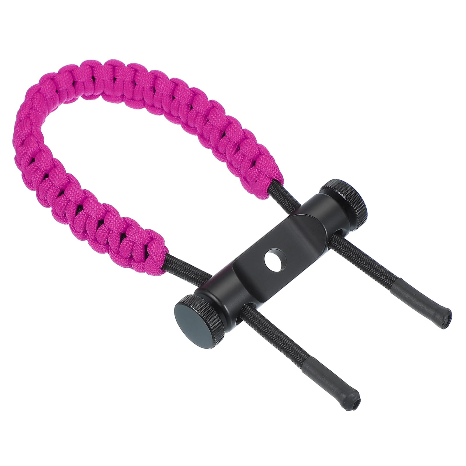sourcing map Archery Bow Wrist Sling 15.75 Inch 550 Paracord Strap Compound Bow Stabilizer & Hand Loop Carrier Bow Stabilizer for Bow Hunting Shooting Rose Red 1 Count