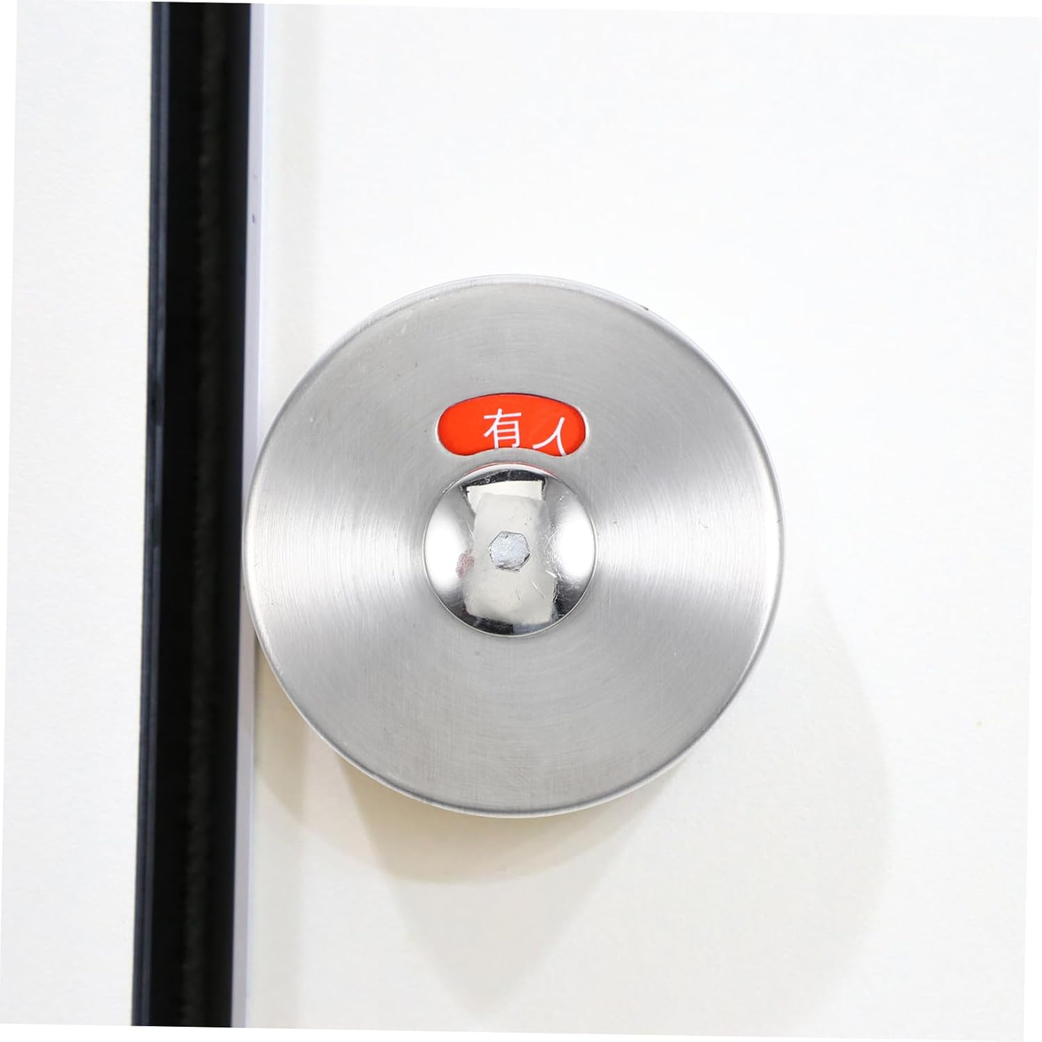 Stainless Steel Bathroom Occupied Sign Lock, 48mm Hole Spacing Door Latch