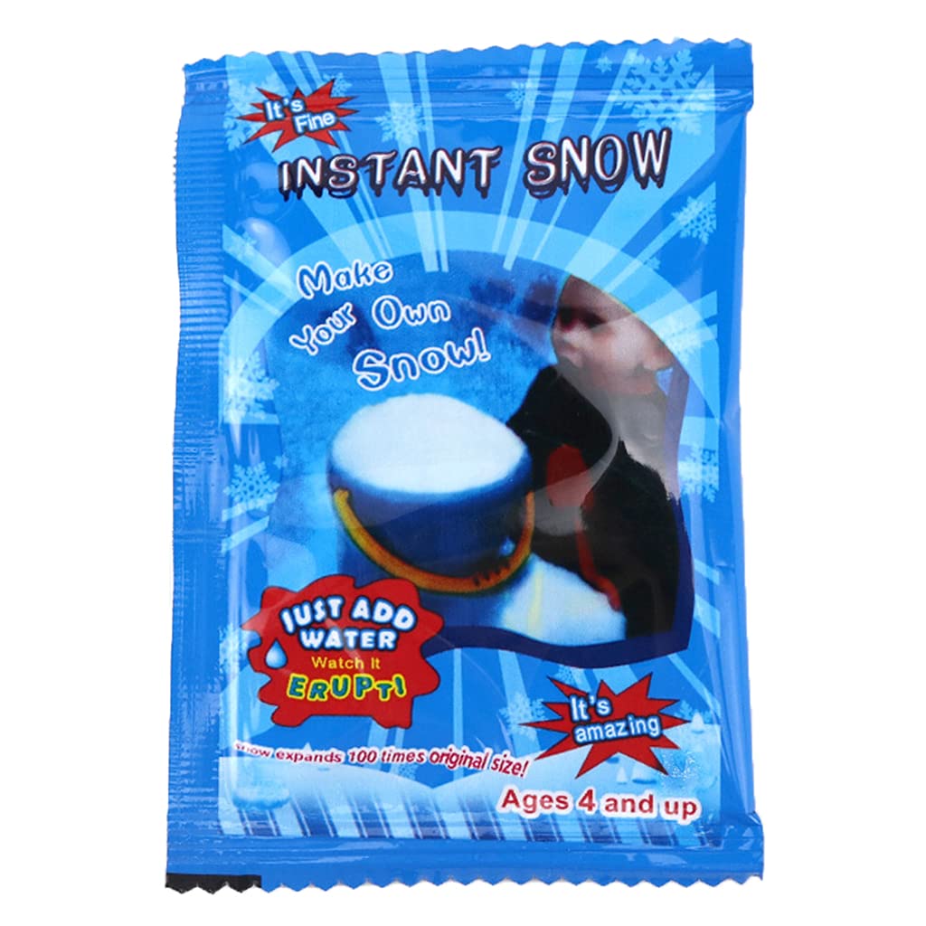 MIAOJI Fake Instant Snow, Fake Snow for Charms Slime Polymer DIY Fluffy Artificial Snowflakes Instant Snow