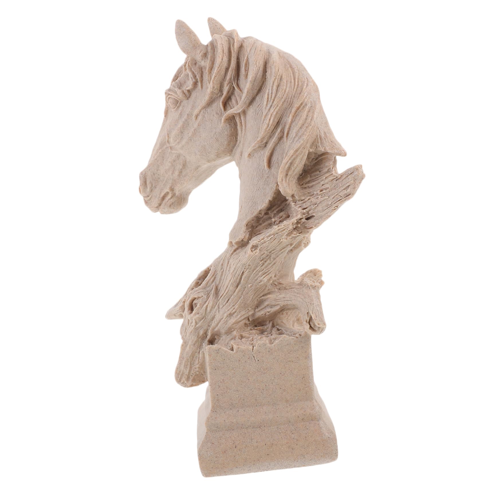 Amazon｜MARMERDO 馬の頭の飾り 人造馬のフィギュア 樹脂馬アート
