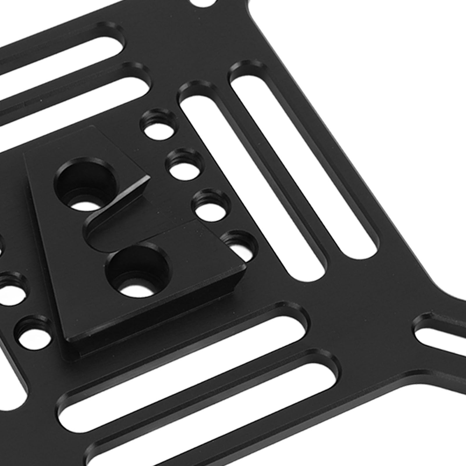 Jectse Vesa-Adapterplatte, Kamerakäfig, Vesa-Montageplatte aus Aluminium, Vielseitig Einsetzbar, Weit Verbreitet für Overhead-Aufnahmen