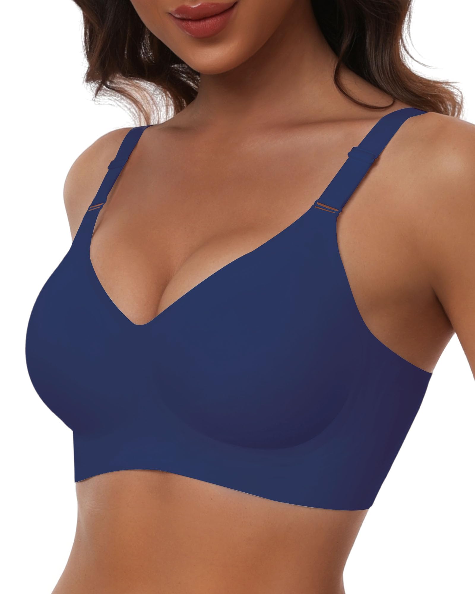 HORISUN Comfortable Seamless Full Coverage Bra for Women Wireless Bras with Soft Support Regular and Plus Size