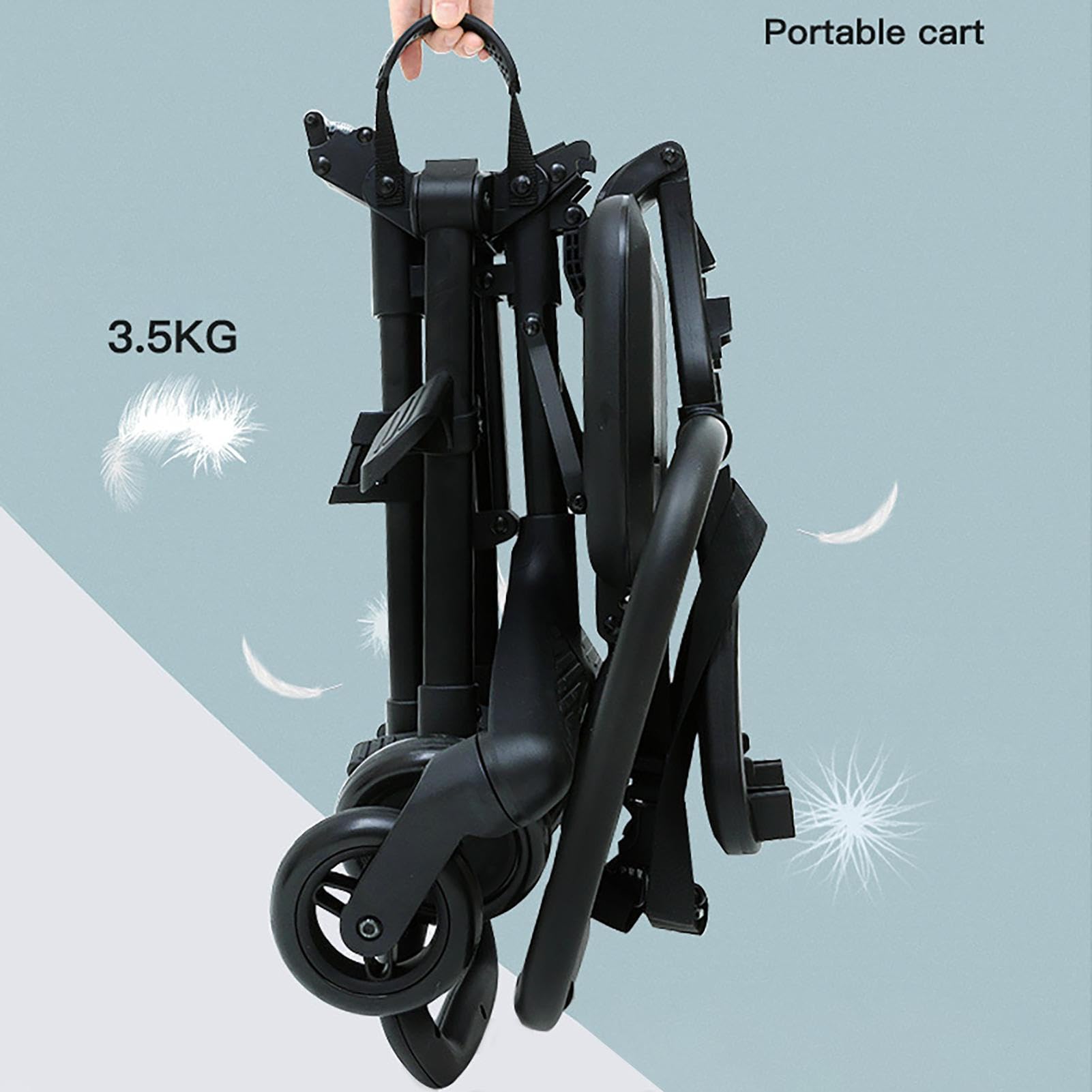 Passeggino Portatile Da Viaggio | Passeggino Reversibile Portatile Leggero | E Confortevole Rotativo A 360 Gradi - Prodotti sicuri per Bambini Per Jogging Parchi Picnic Camminare