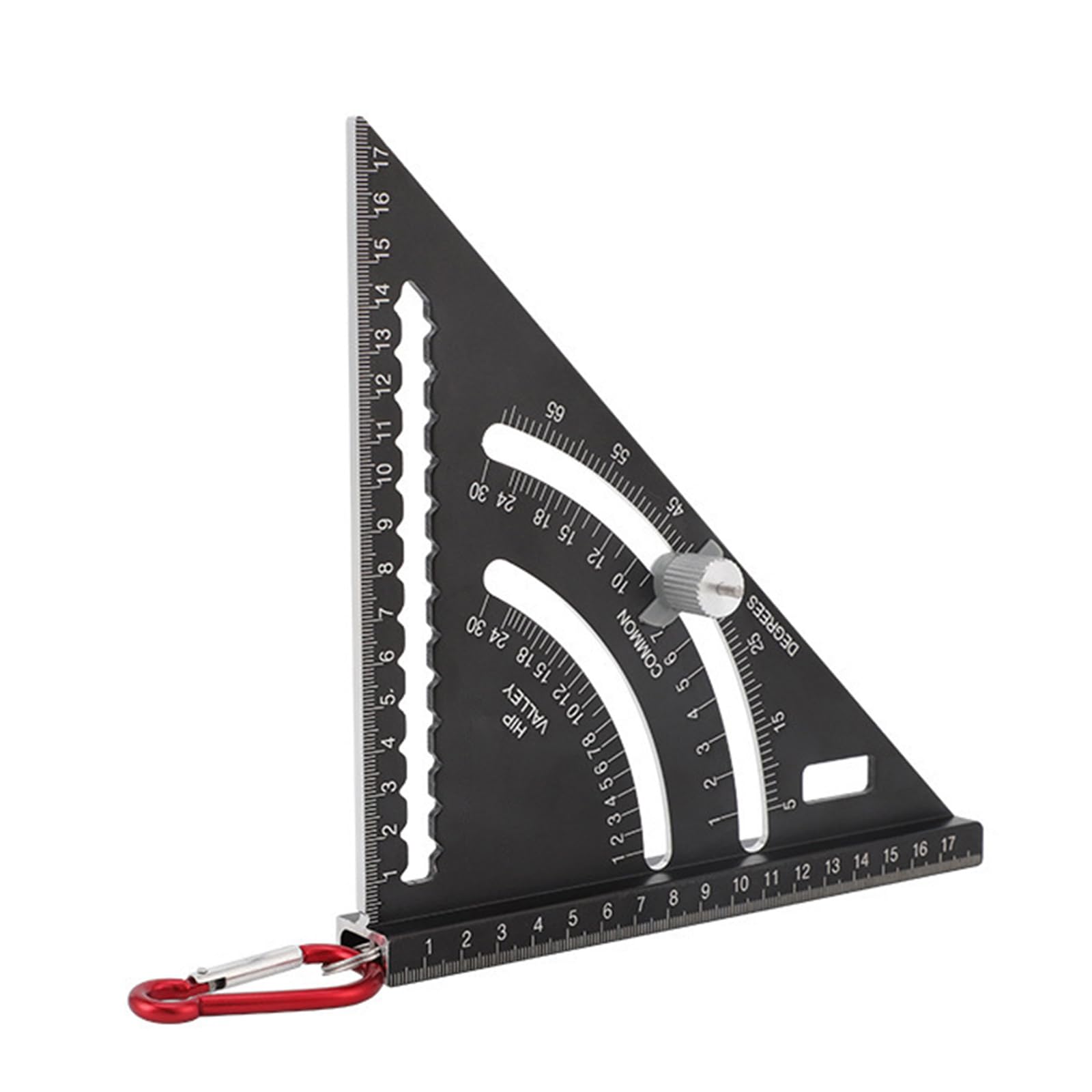 Kalttoy Carpentry Framing Square With Hook Carpenter Square 7Inch Woodworking Tool Ruler Multifunction Rafter Adjustable Combination