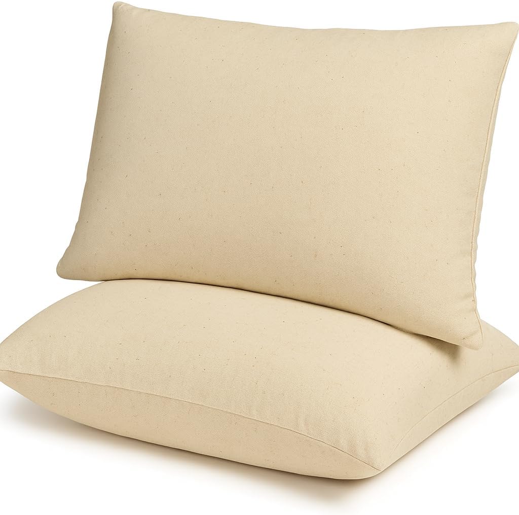 Sleep & Snuggle Wool Pillow with Cover Breathable Hotel-Quality Pillows for Neck and Shoulder Pain Adjustable Anti-Allergy Perfect for Back & Side Sleepers - Pillow 2 Pack