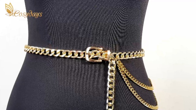 Amazon.com: COSYDAYS Gold Chain Belt Gothic Waist Chains 