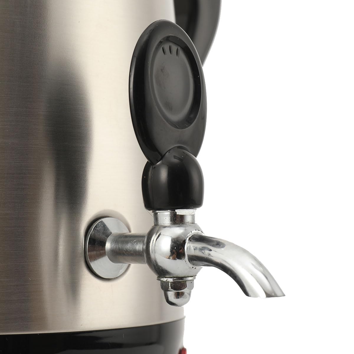 LALABU Samowar-Teebereiter,Elektrischer Samoware Edelstahl 220V, 3,5 Liter Teekocher Samovar Warmwasserbereiter mit Trockenkochschutzfunktion,Schwarz